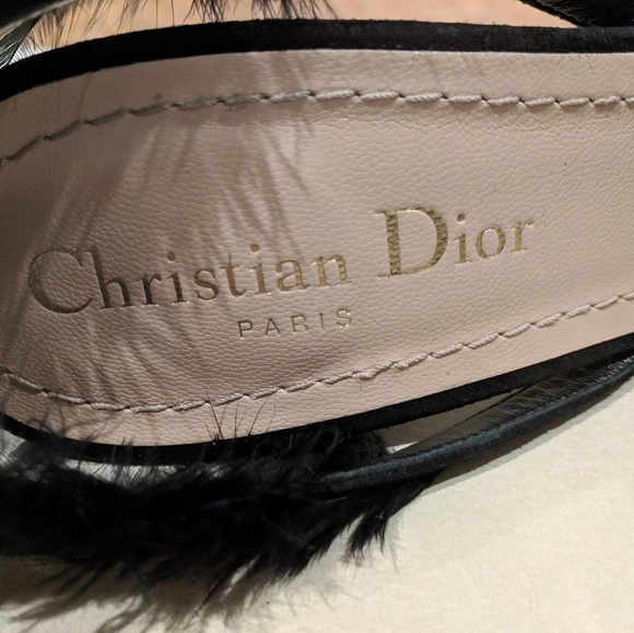 SALE!❤️DIOR❤️Ethnie Feather Slingback Heel Pumps - Picture 4 of 8